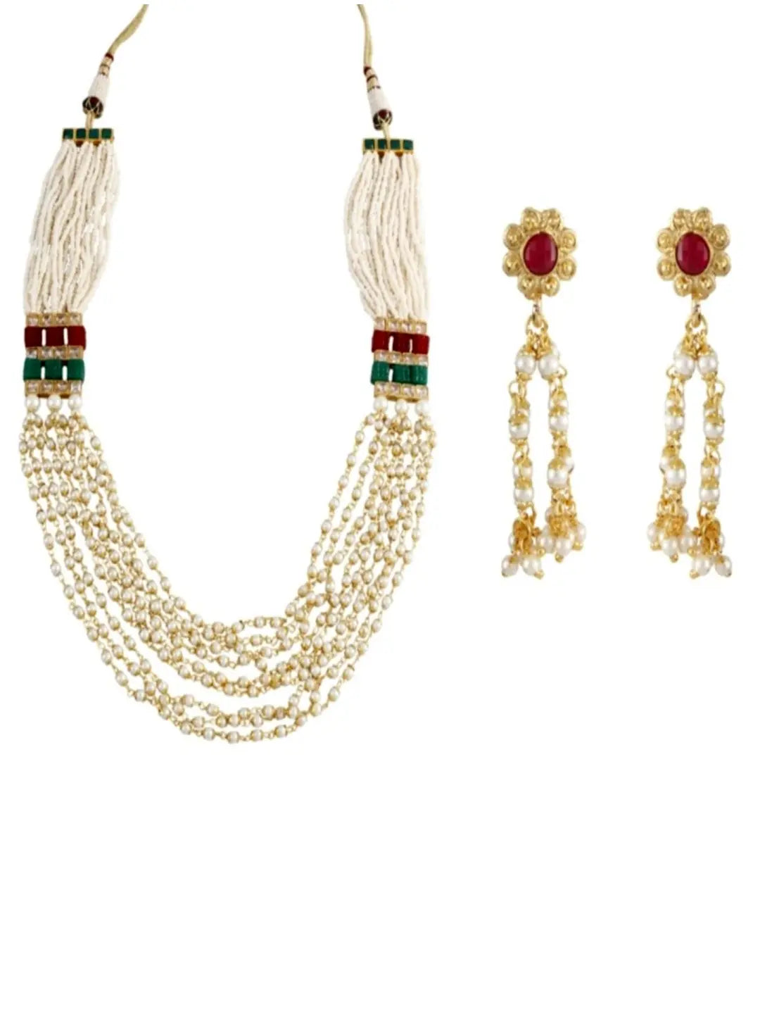 Pearl Layered Necklace Set