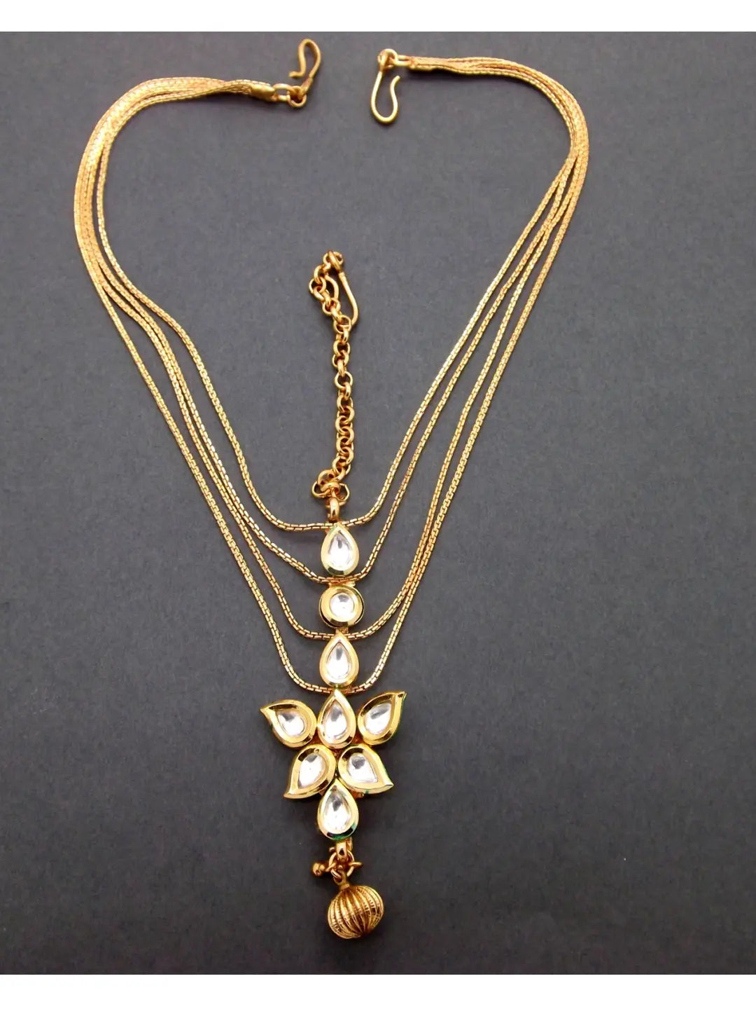 Gold Plated Layered Mathapatti