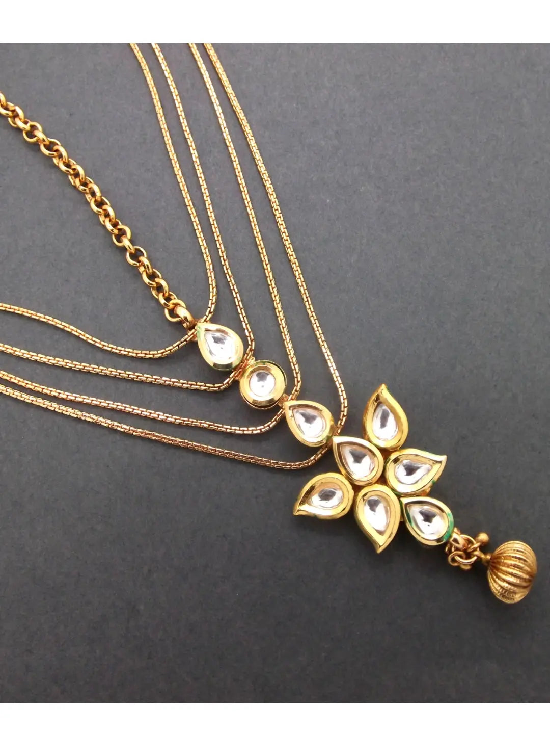 Gold Plated Layered Mathapatti