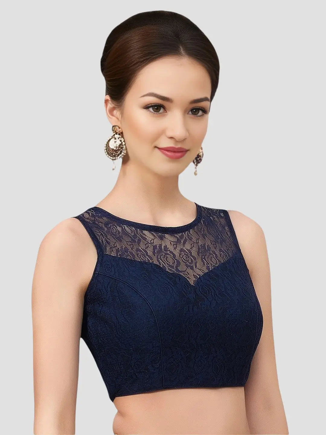 Navy Floral Elegance