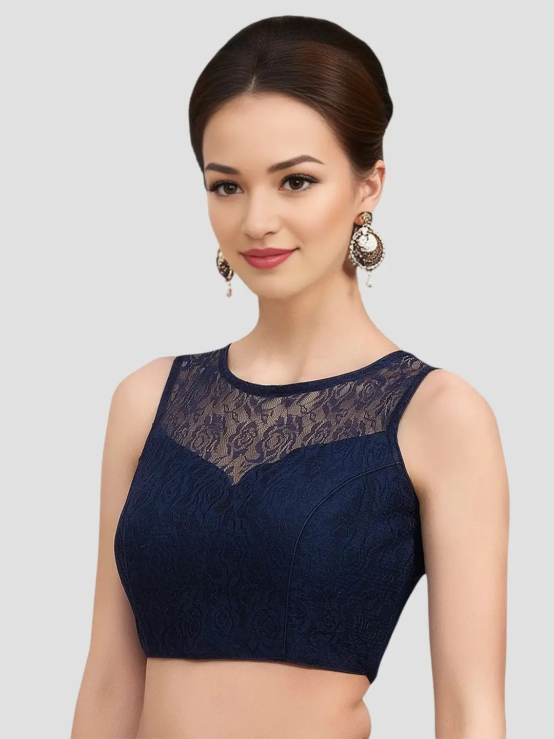 Navy Floral Elegance