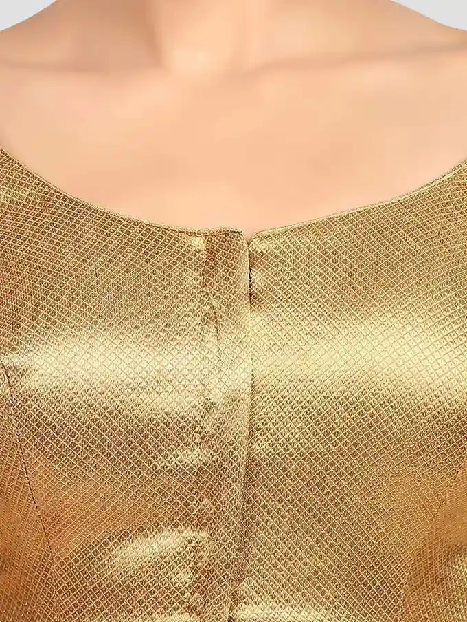 Golden Dot Print Blouse