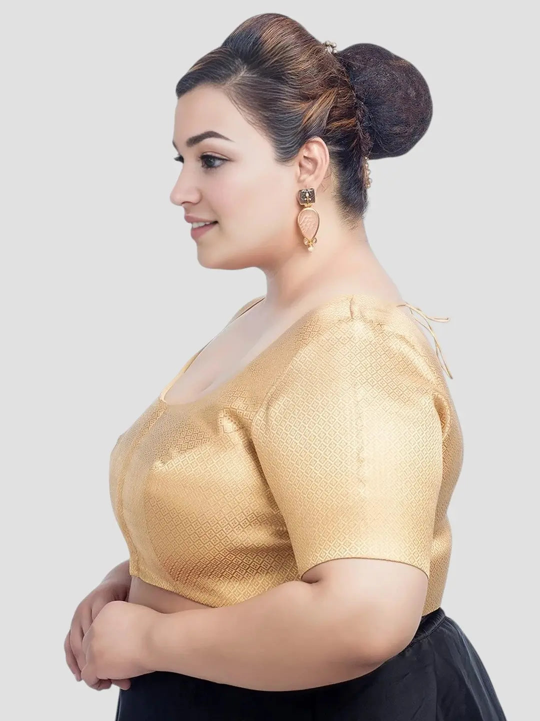 Golden Brocade Bliss Blouse