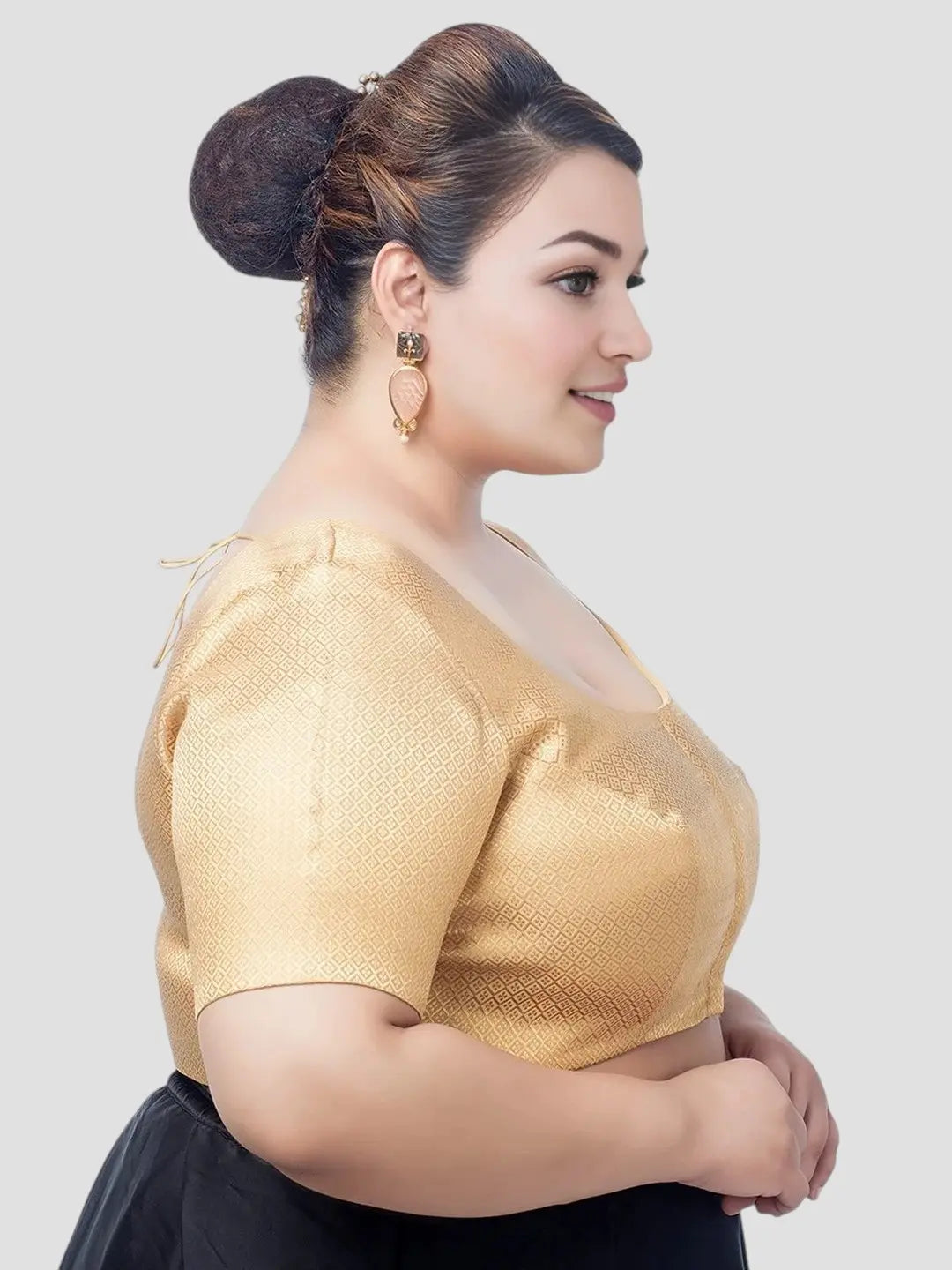 Golden Brocade Bliss Blouse