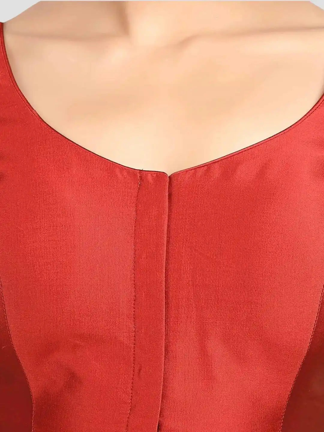 Plain Maroon Silk Blouse