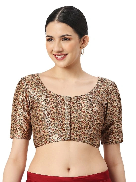 Creamy Elegance in Red Paisley