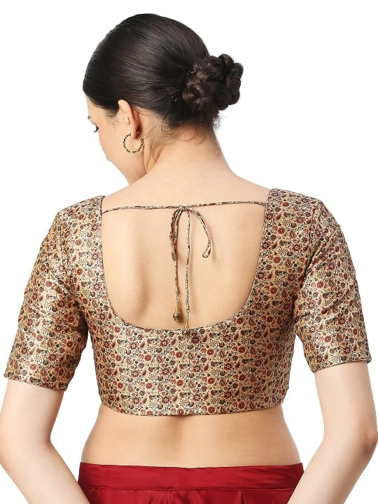 Creamy Elegance in Red Paisley