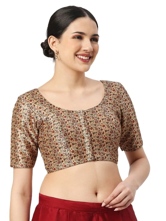 Creamy Elegance in Red Paisley