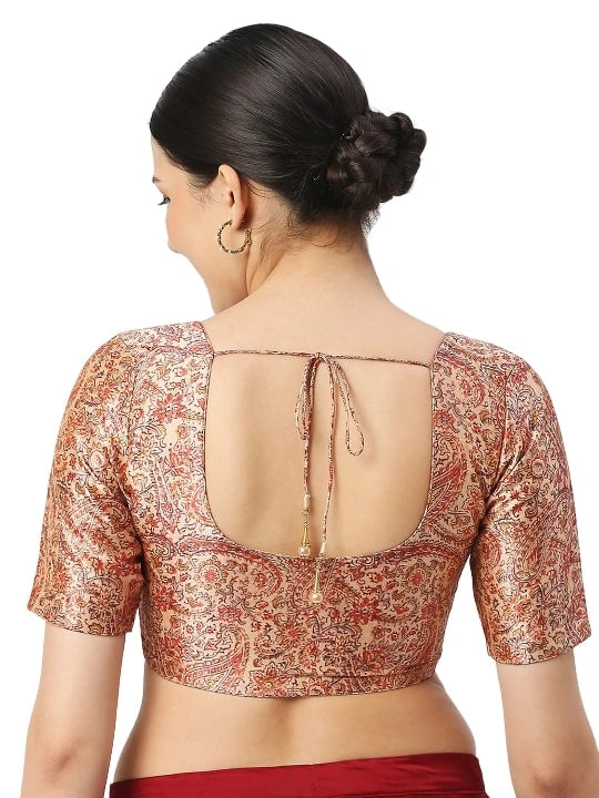 Red Paisley Print Blouse