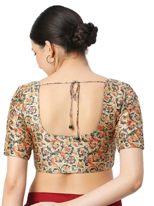 Creamy Multicolor Printed Blouse