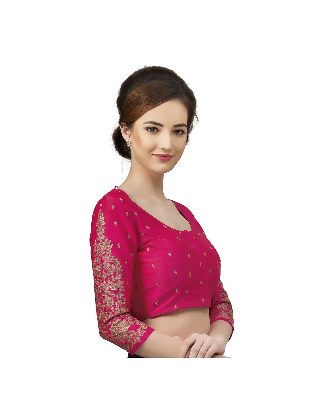 Rani Pink Embroidered Blouse