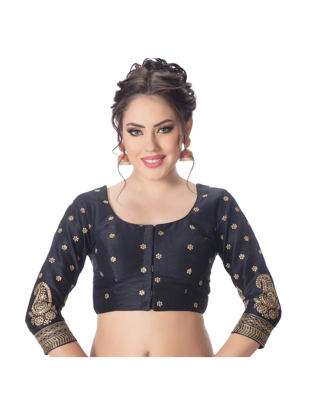 The Embroidered Black Blouse