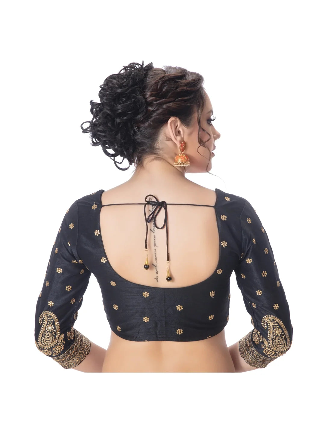 The Embroidered Black Blouse