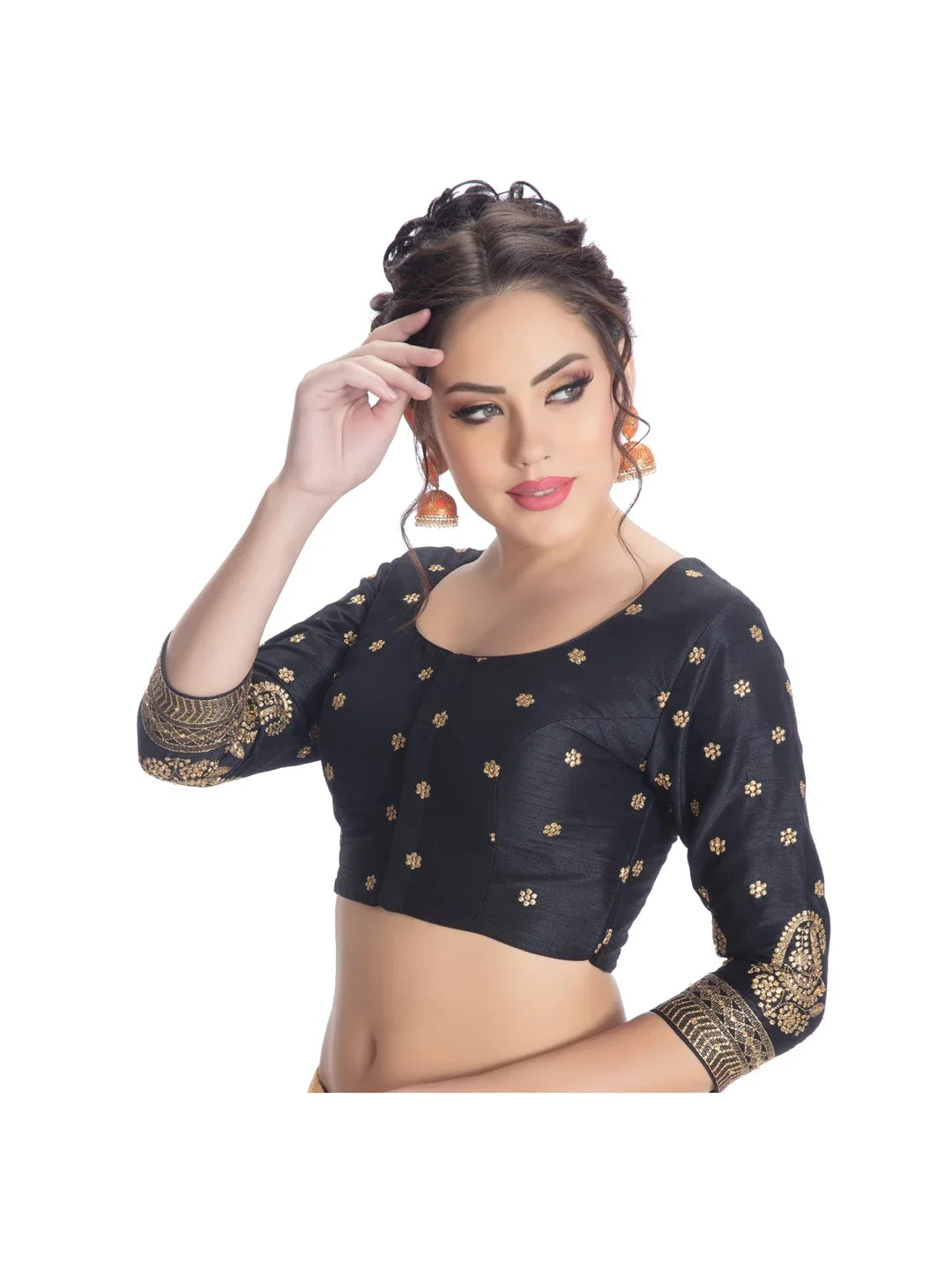 The Embroidered Black Blouse