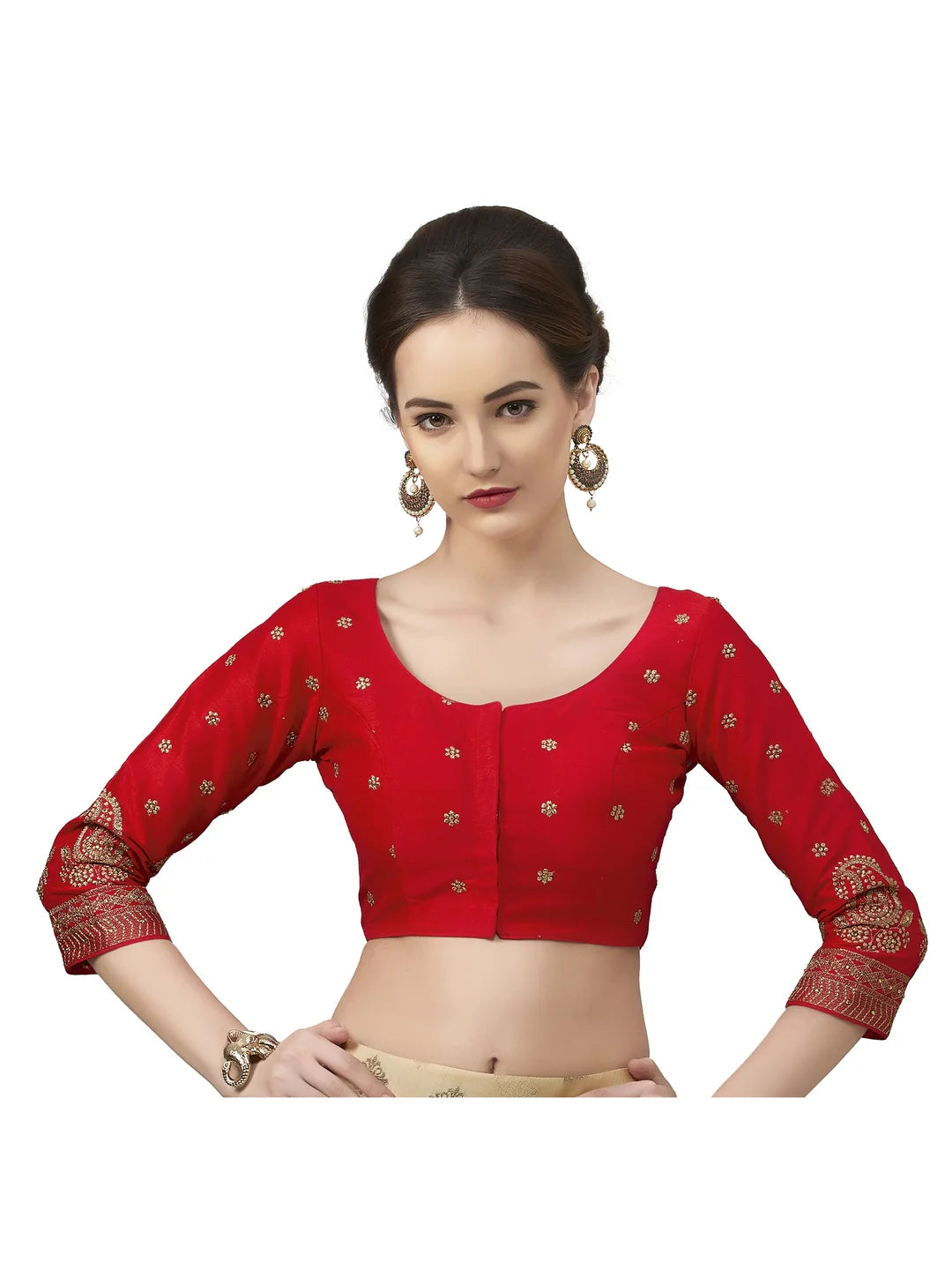 The Embroidered Red Blouse