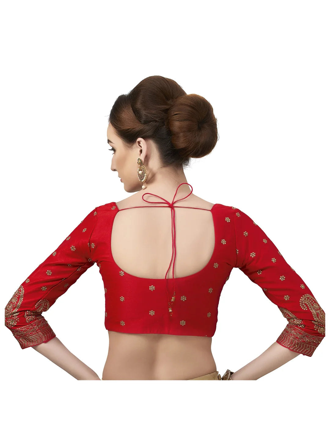 The Embroidered Red Blouse