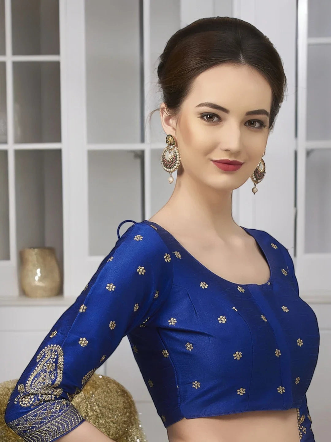 White Cotton Checkered Delight