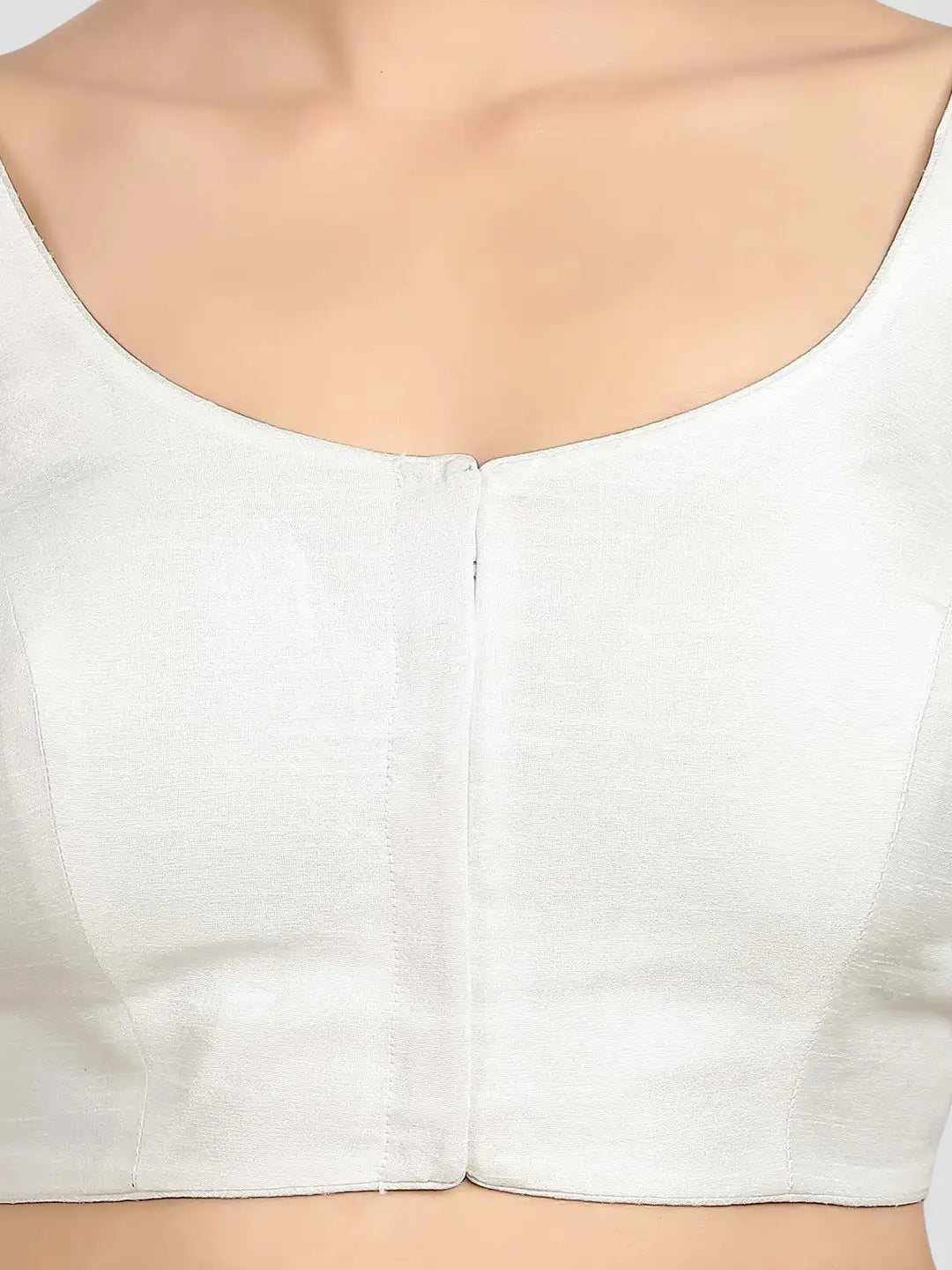 White Kora Silk Blouse