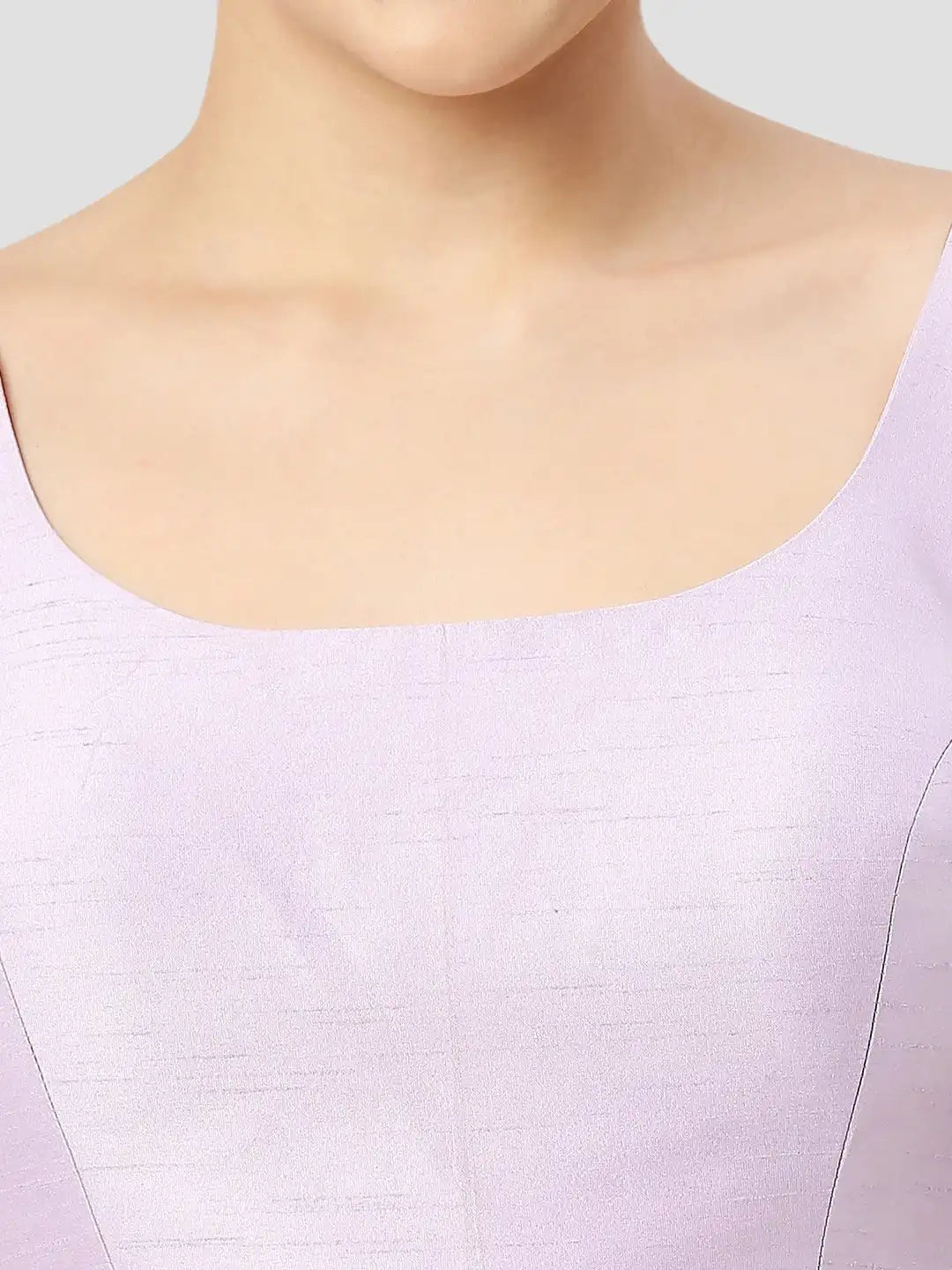 Light Violet Silk Sleeveless Blouse