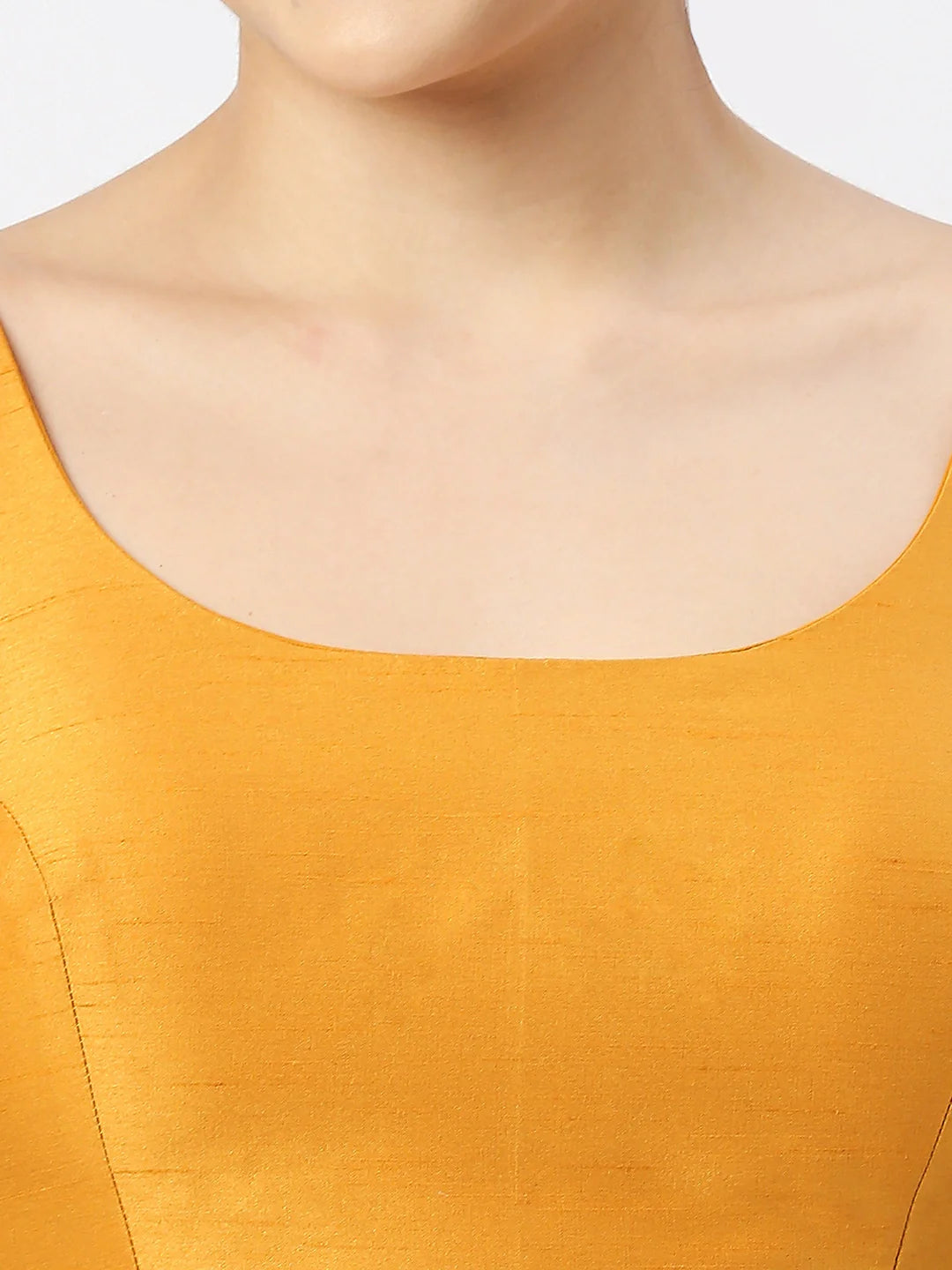 Mango Yellow Silk Sleeveless Blouse