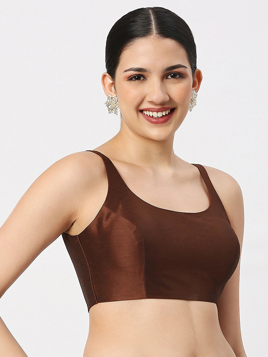 Earth Tone Sleeveless Elegance