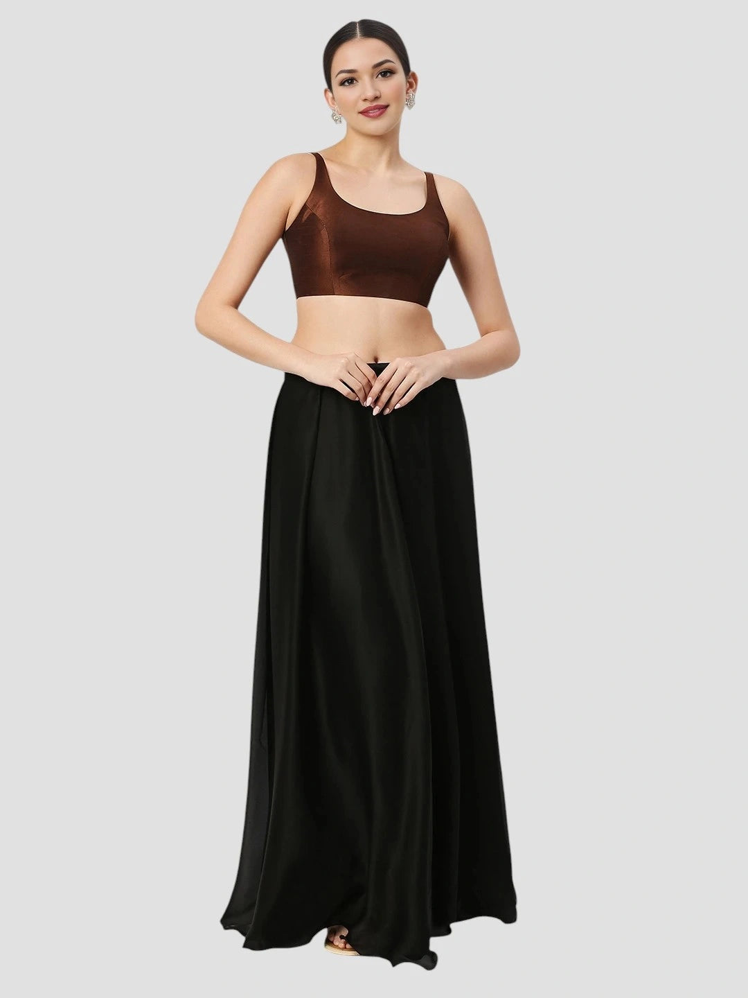 Earth Tone Sleeveless Elegance