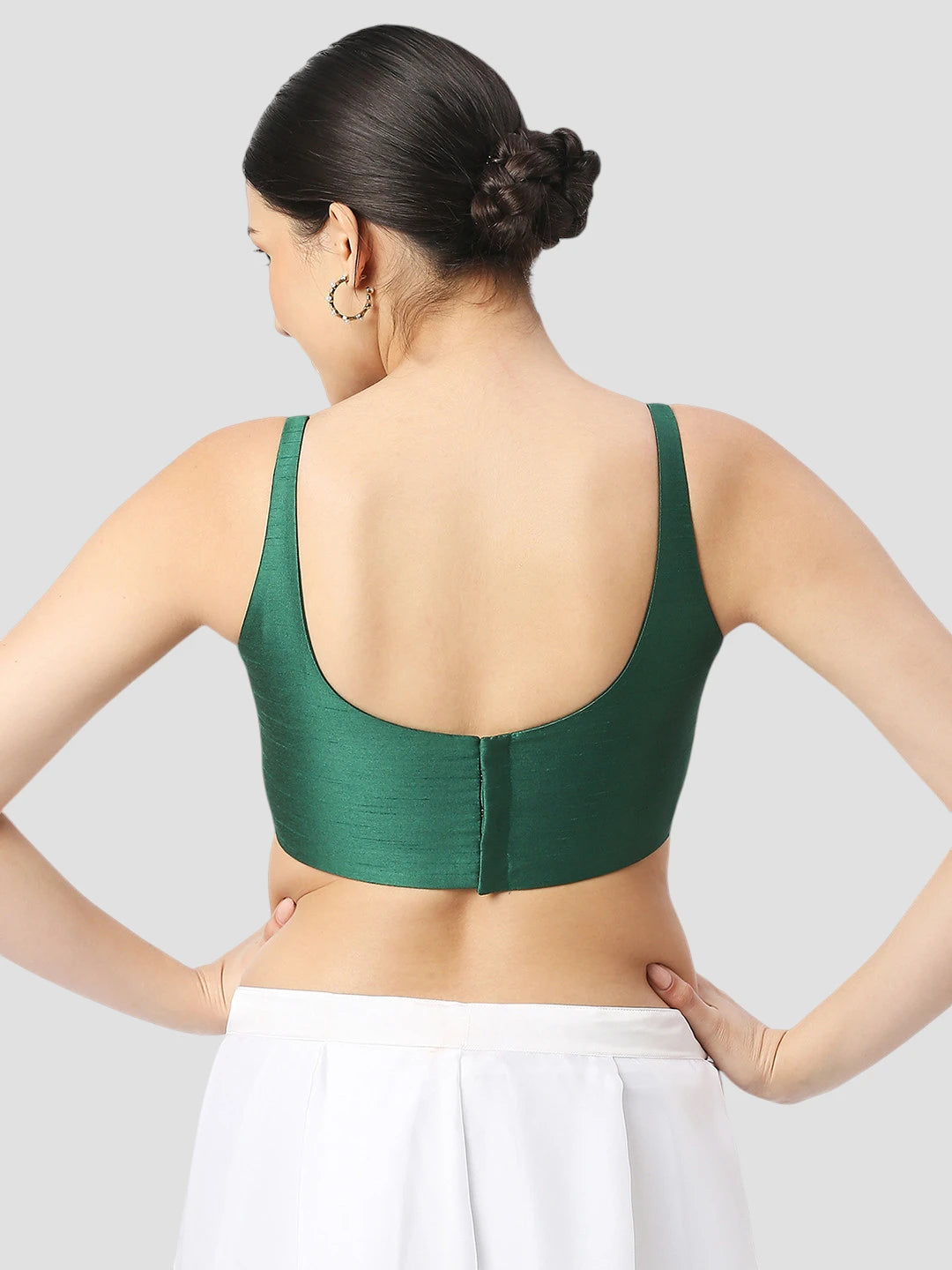 Emerald Essence Sleeveless Blouse