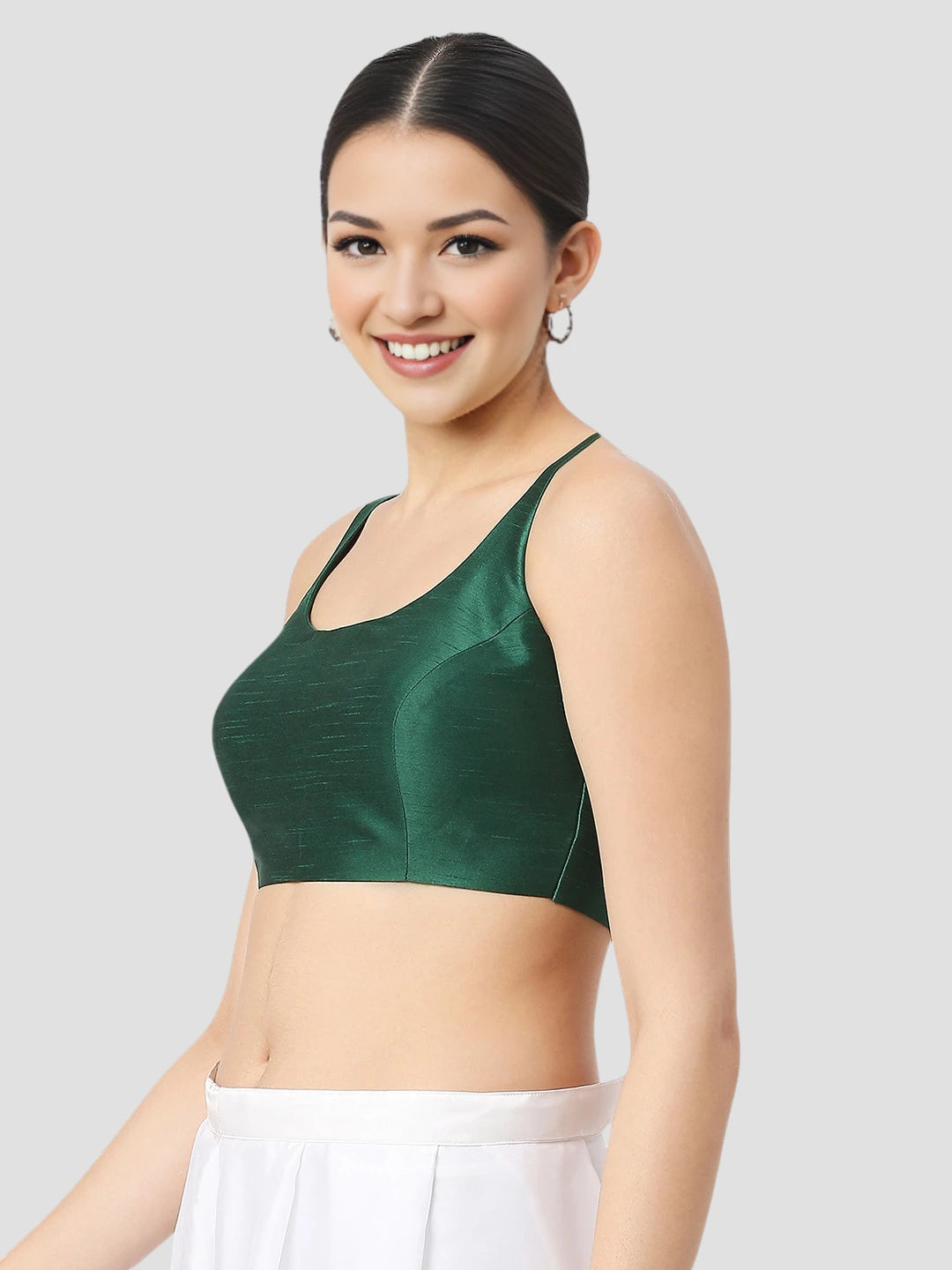 Emerald Essence Sleeveless Blouse