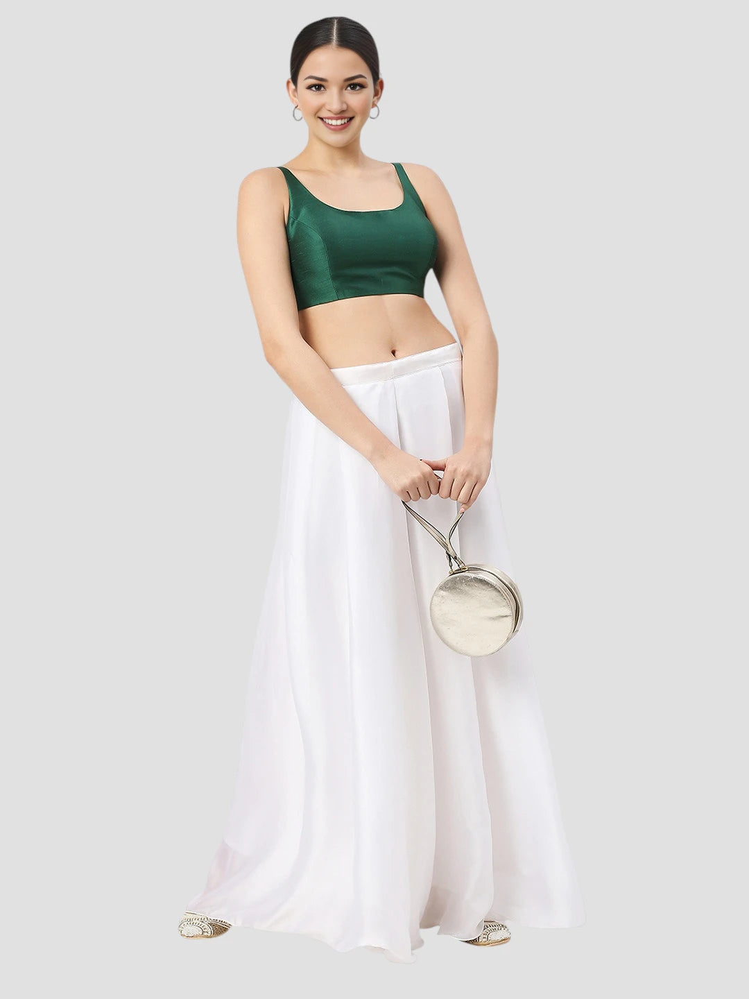 Emerald Essence Sleeveless Blouse