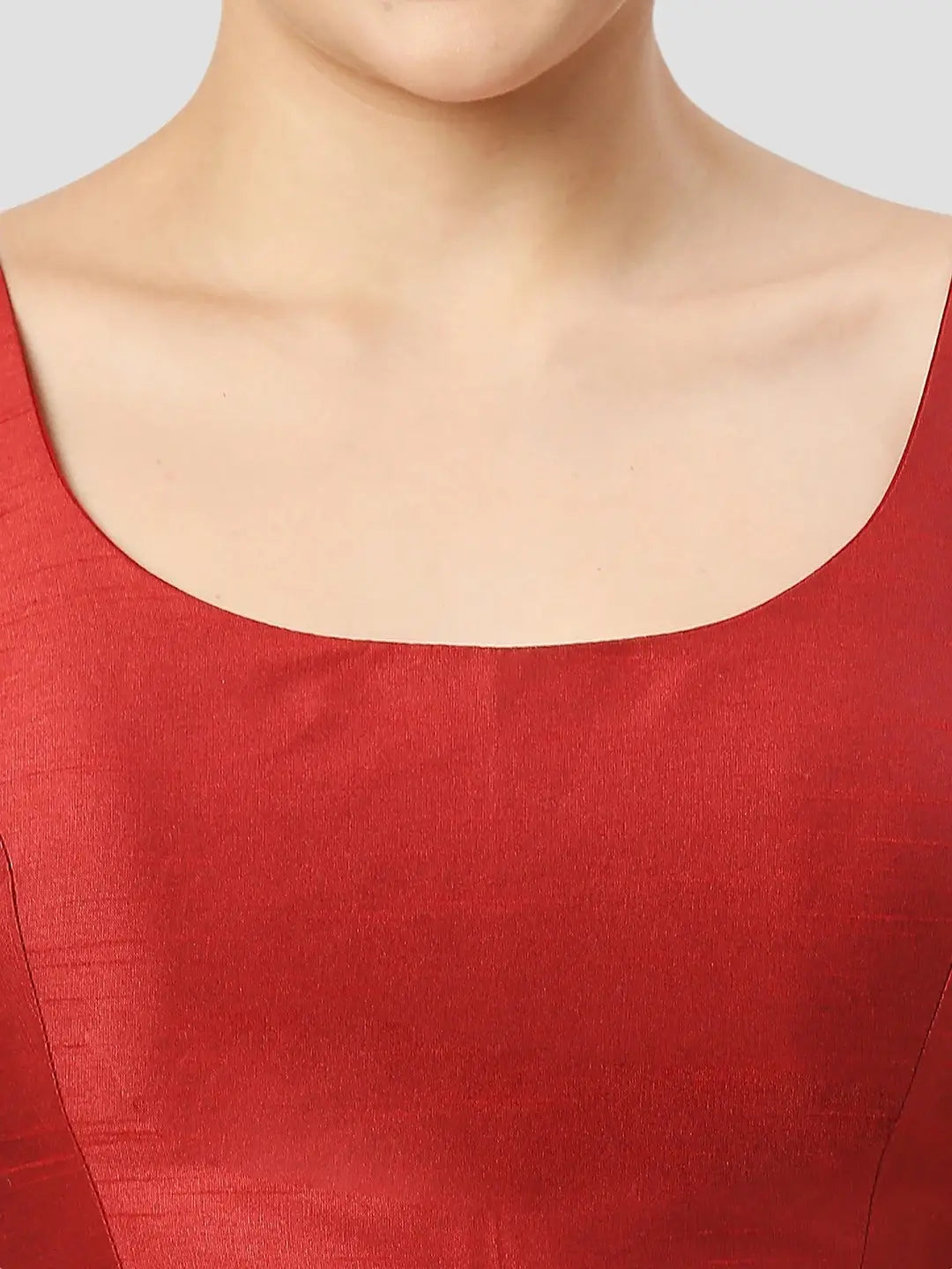 Burgundy Maroon Silk Blouse