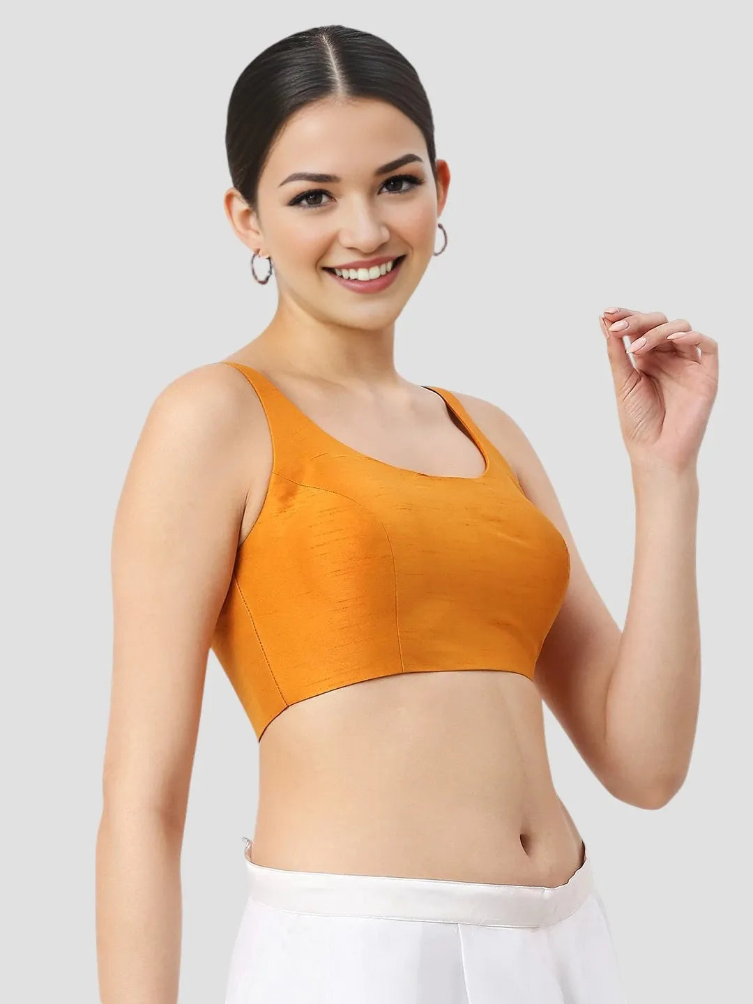 Mustard Yellow Silk Blouse