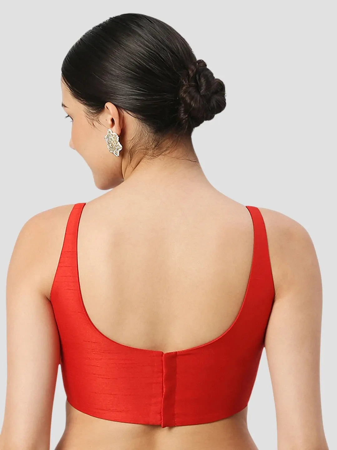 Ravishing Red Silk Blouse