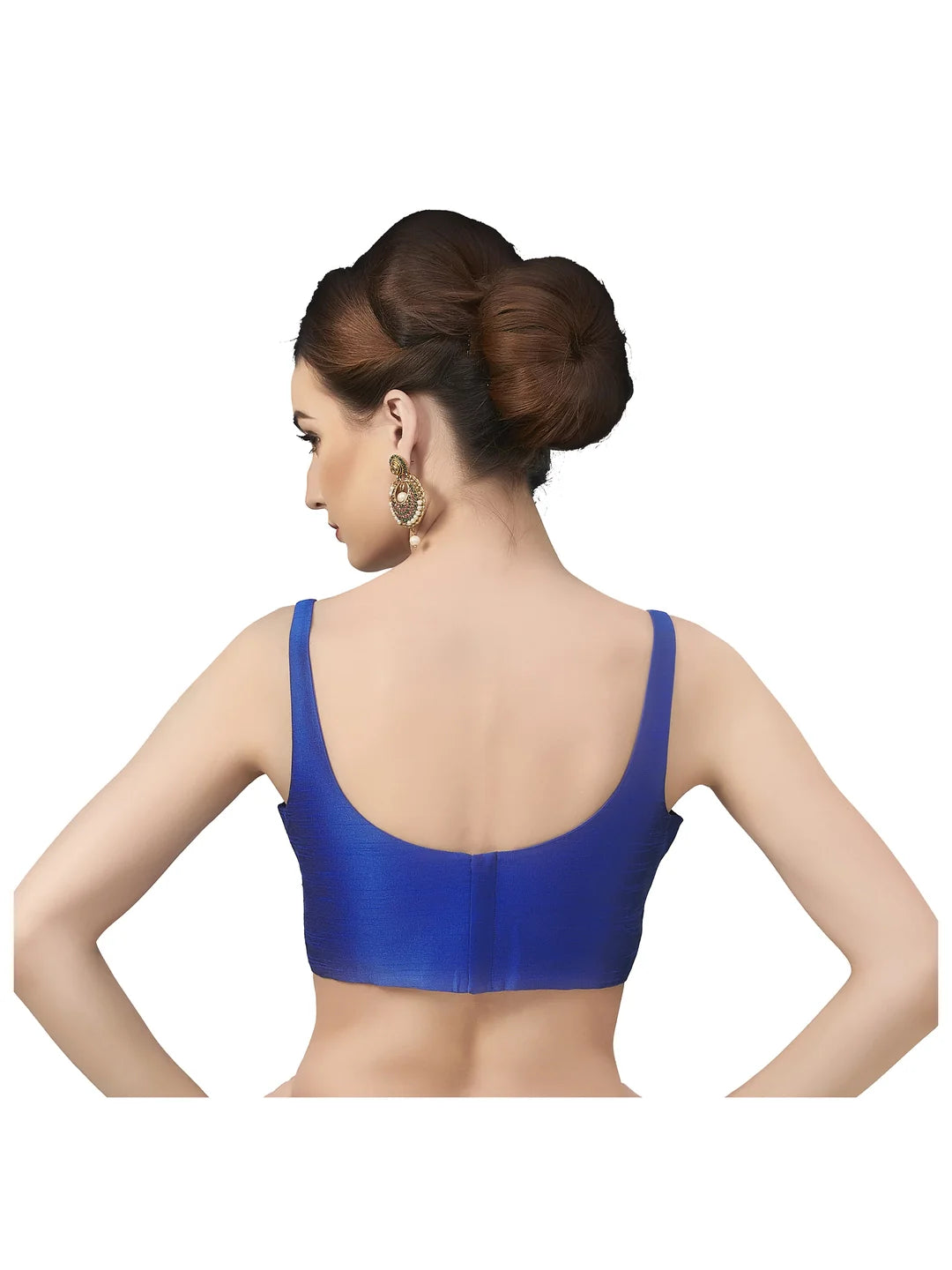 Royal Blue Silk Blouse