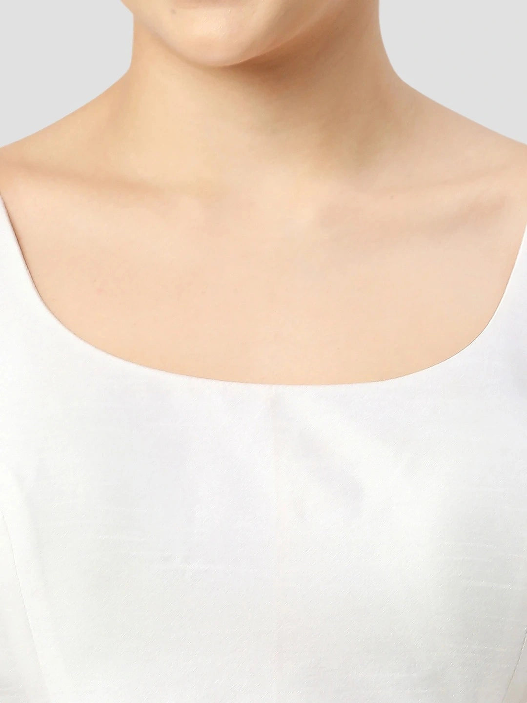 Pure White Silk Blouse