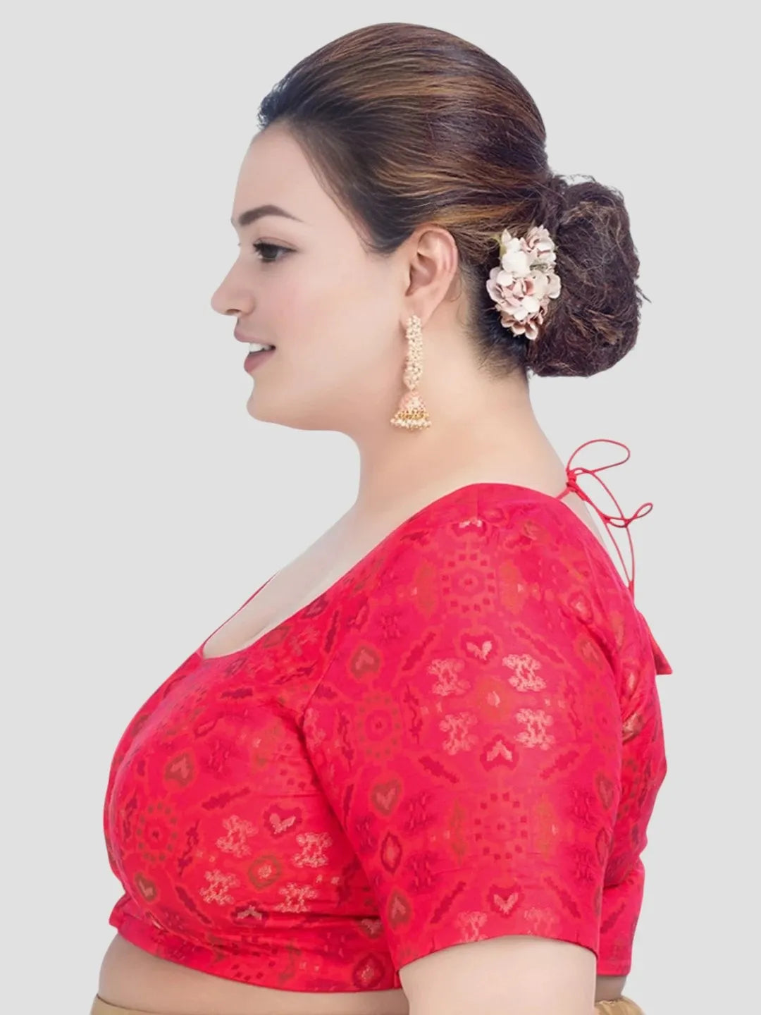 Red Georgette Printed Bliss