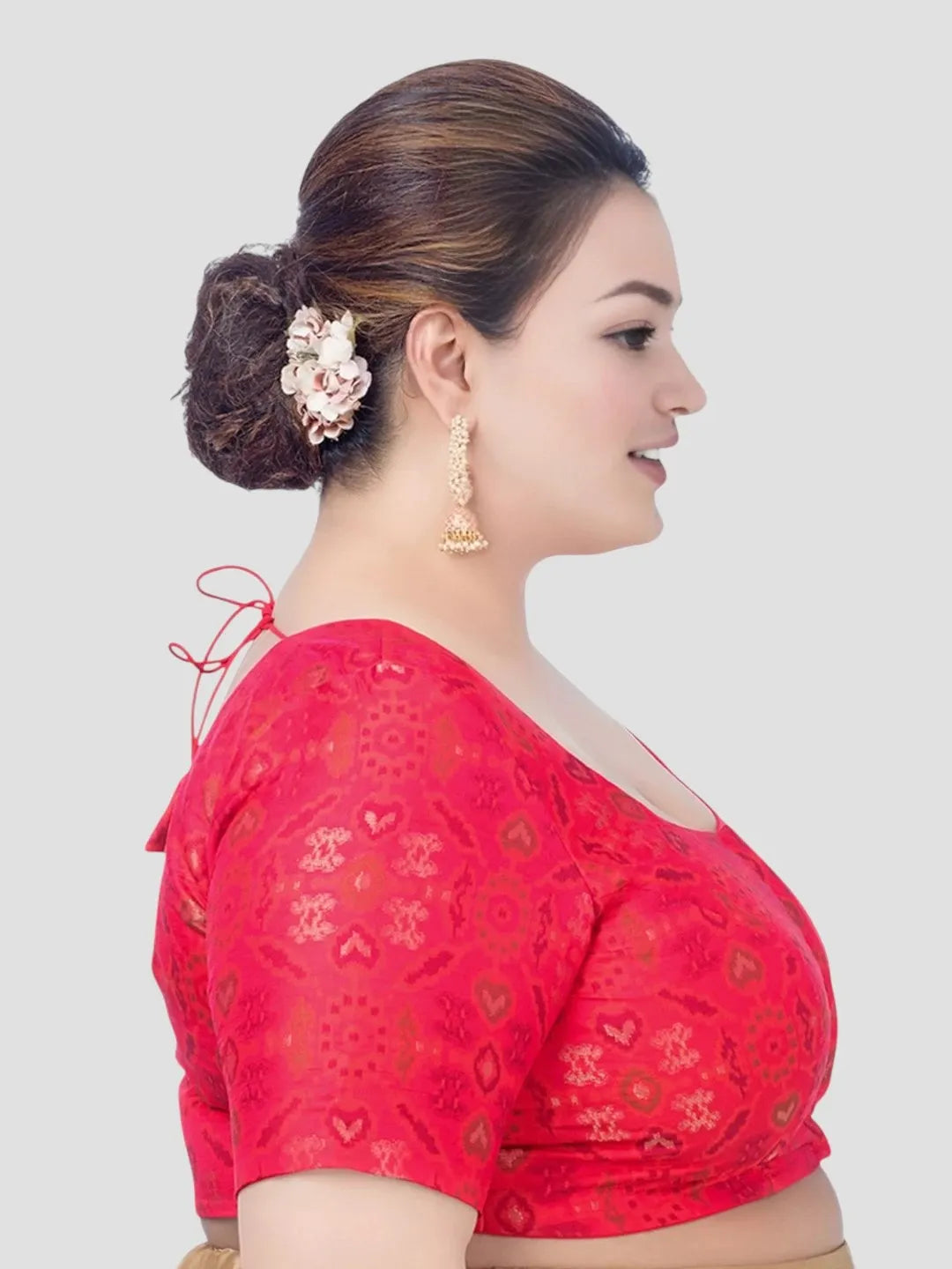 Red Georgette Printed Bliss