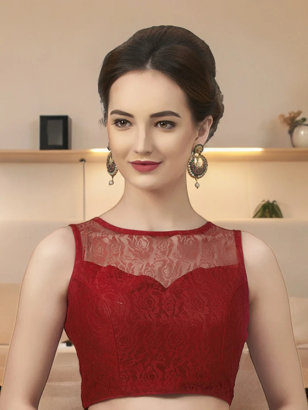 Maroon Floral Elegance