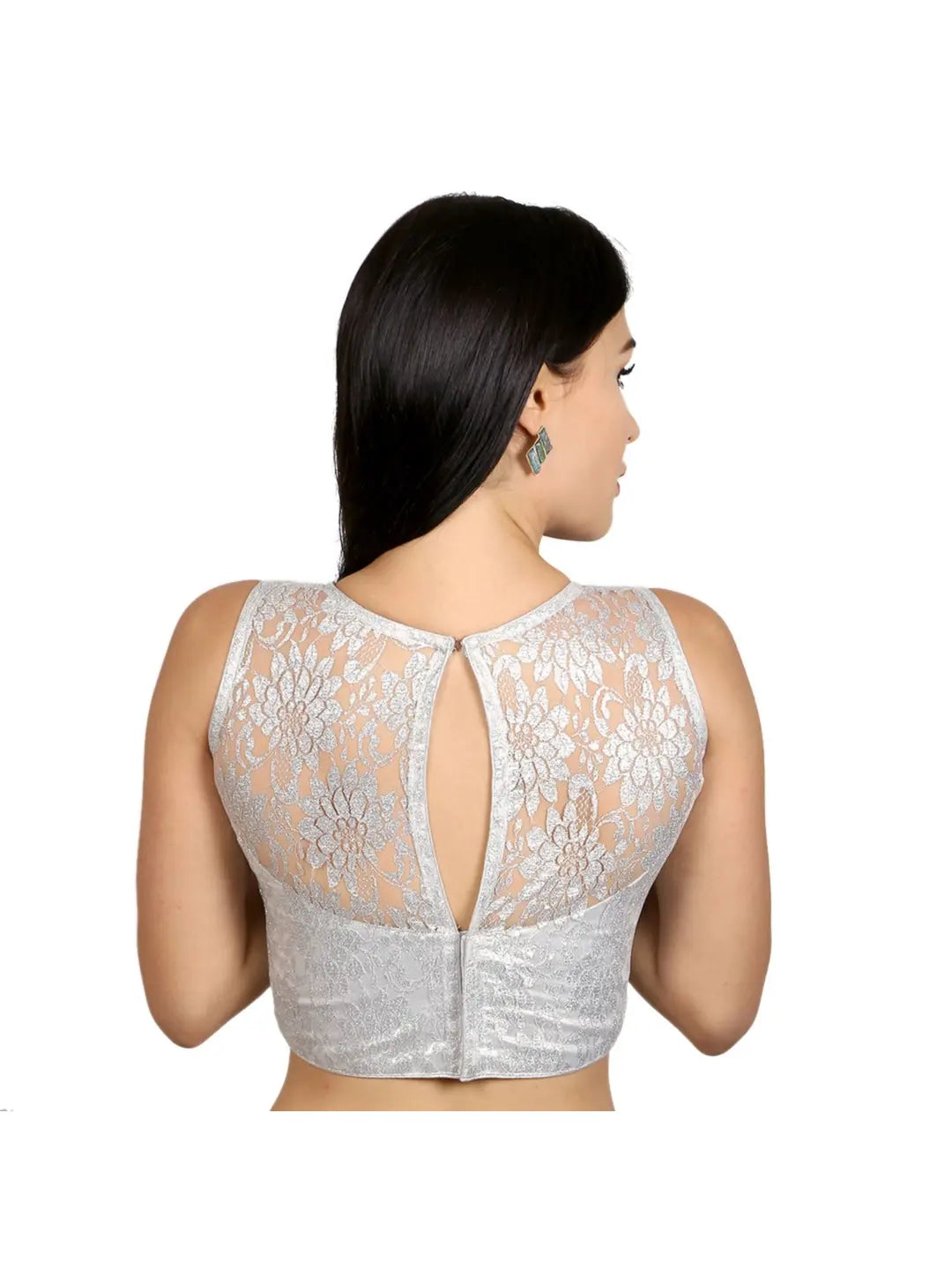 Silver Floral Elegance