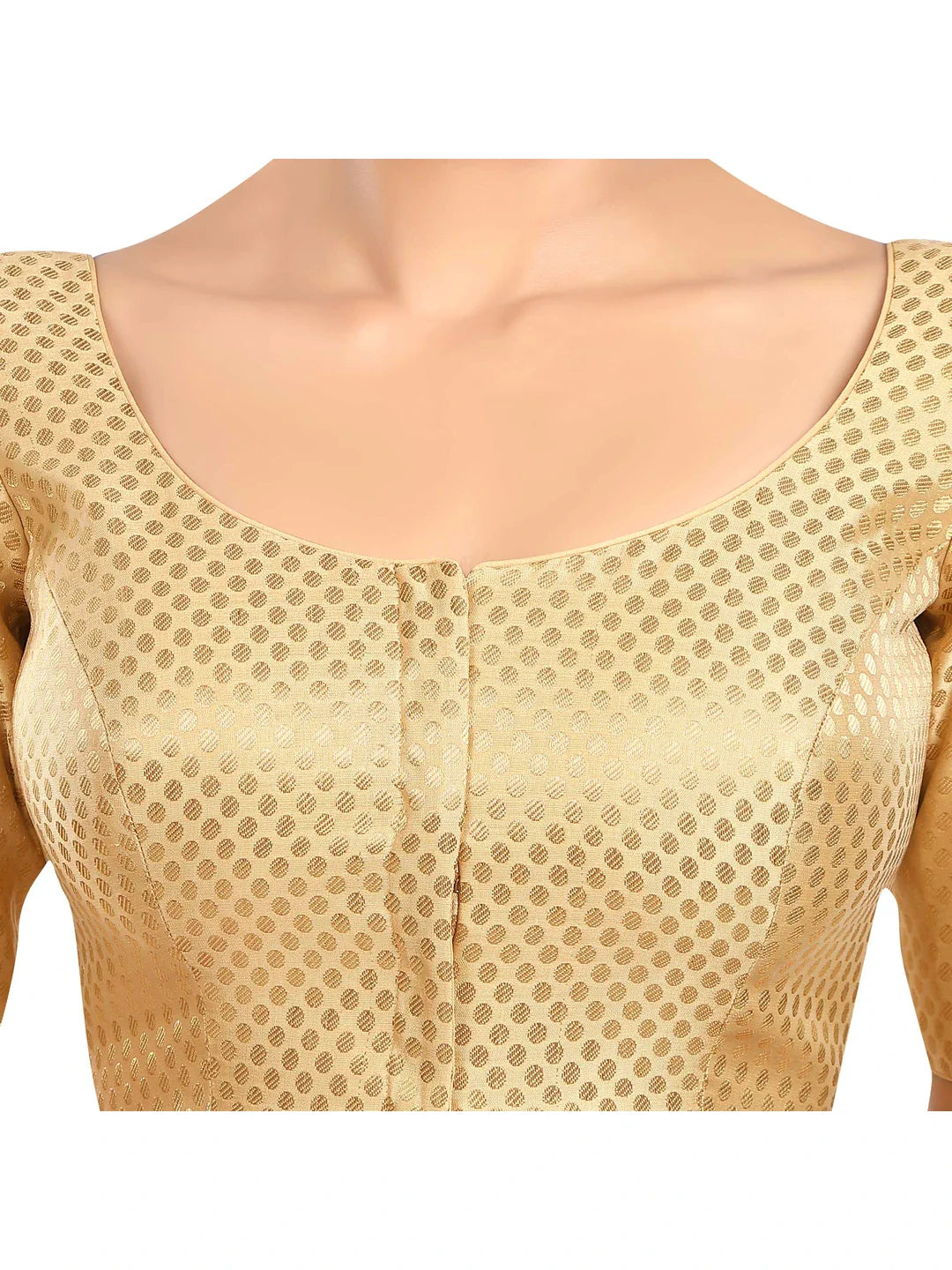 Golden Polka Print Blouse
