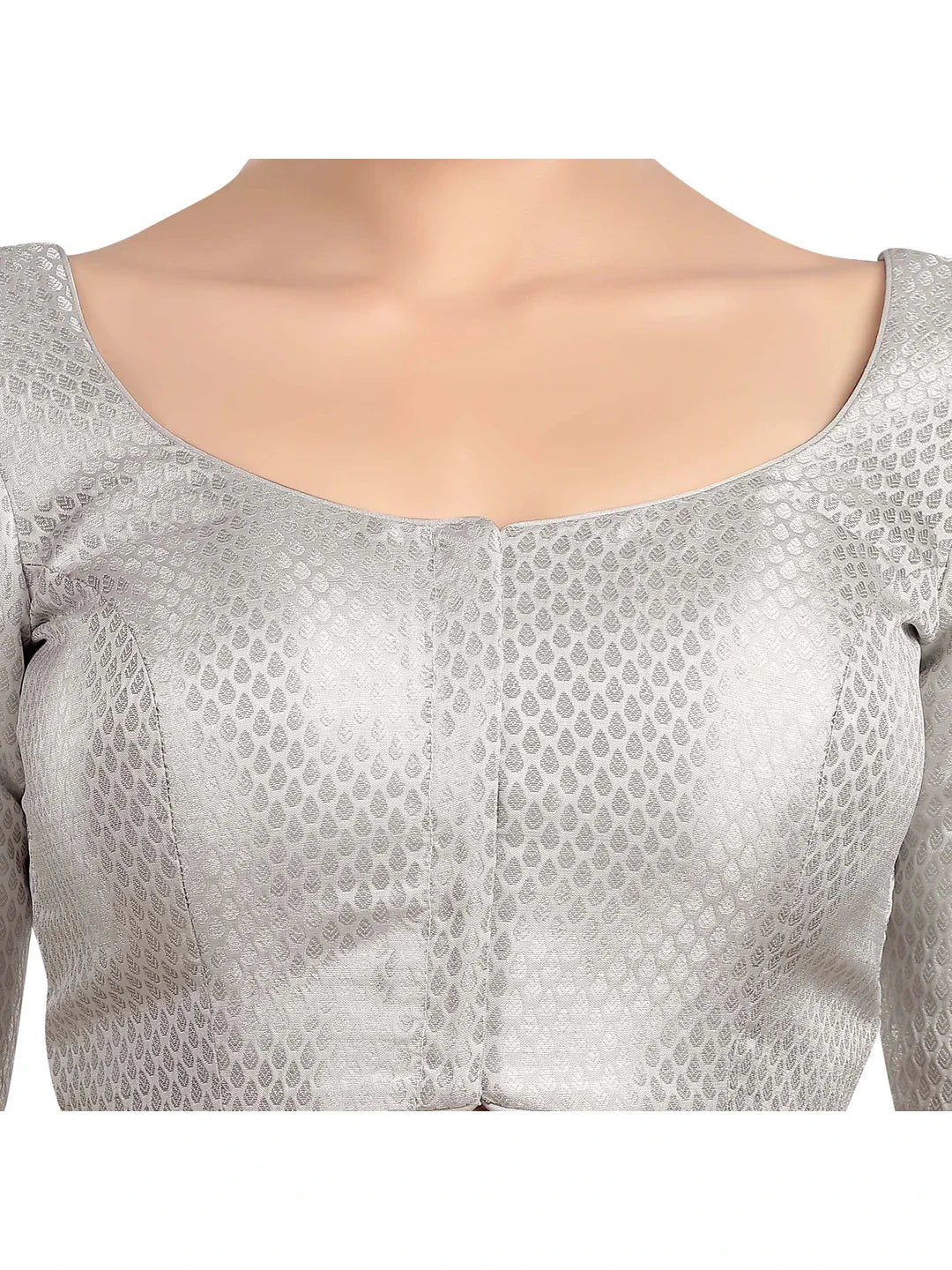 Silver Leaves Printed Blouse