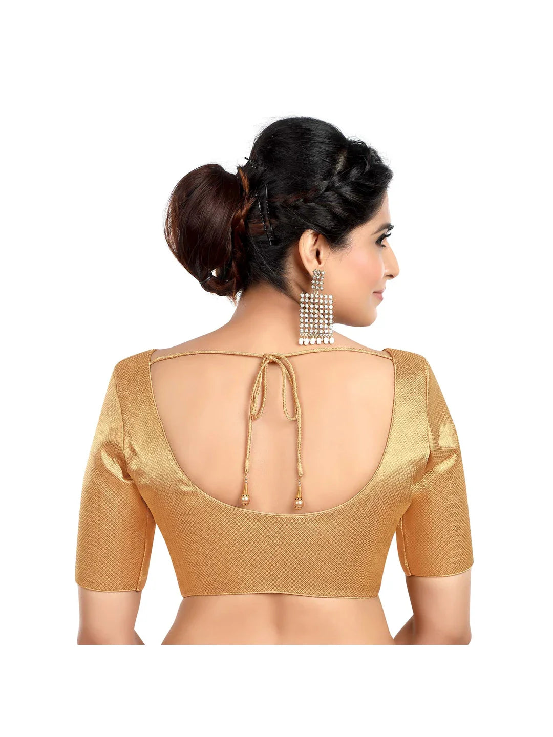 Golden Dot Print Blouse