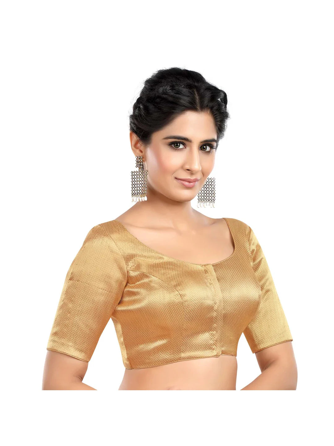 Golden Dot Print Blouse