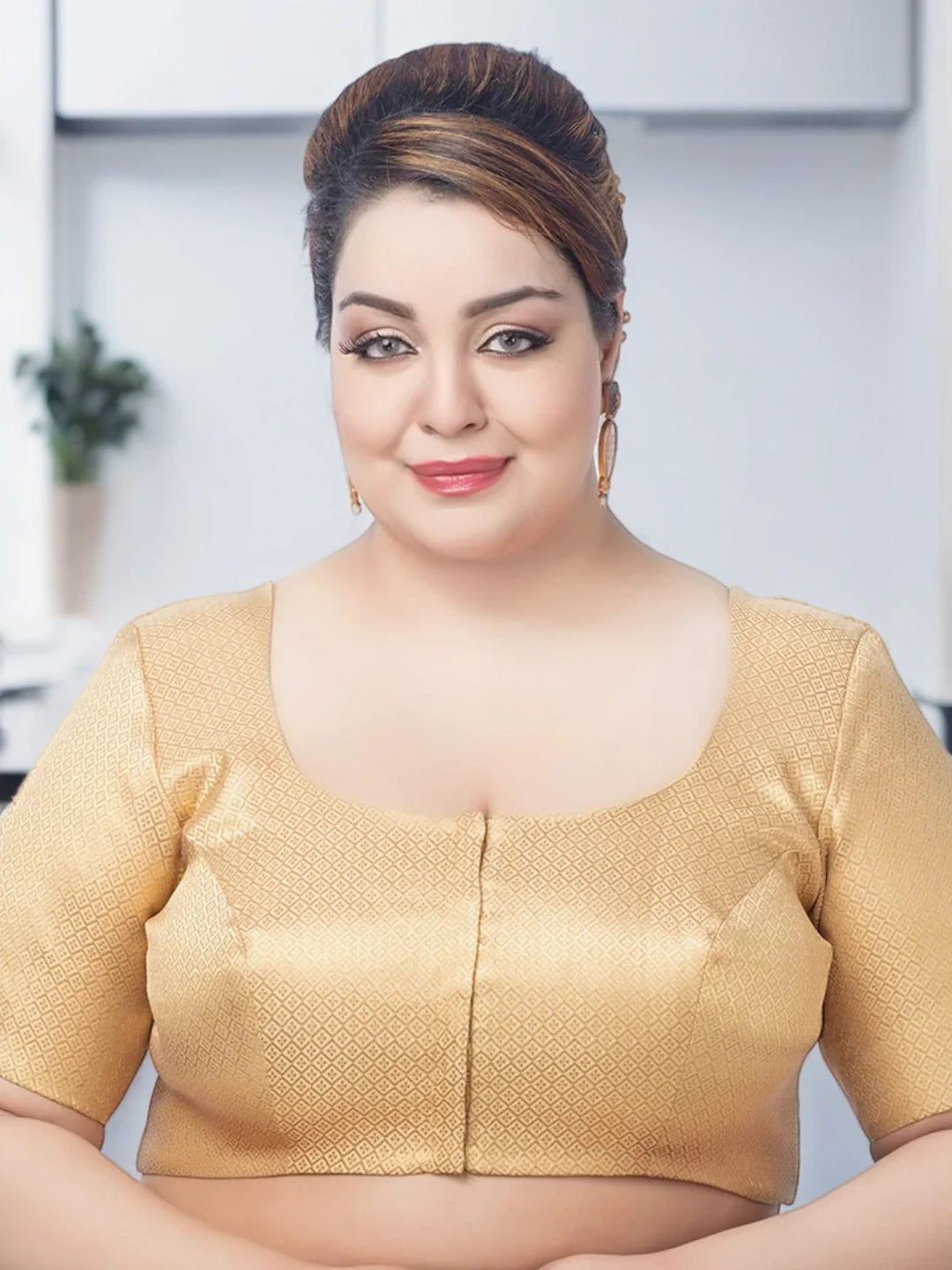 Golden Brocade Bliss Blouse