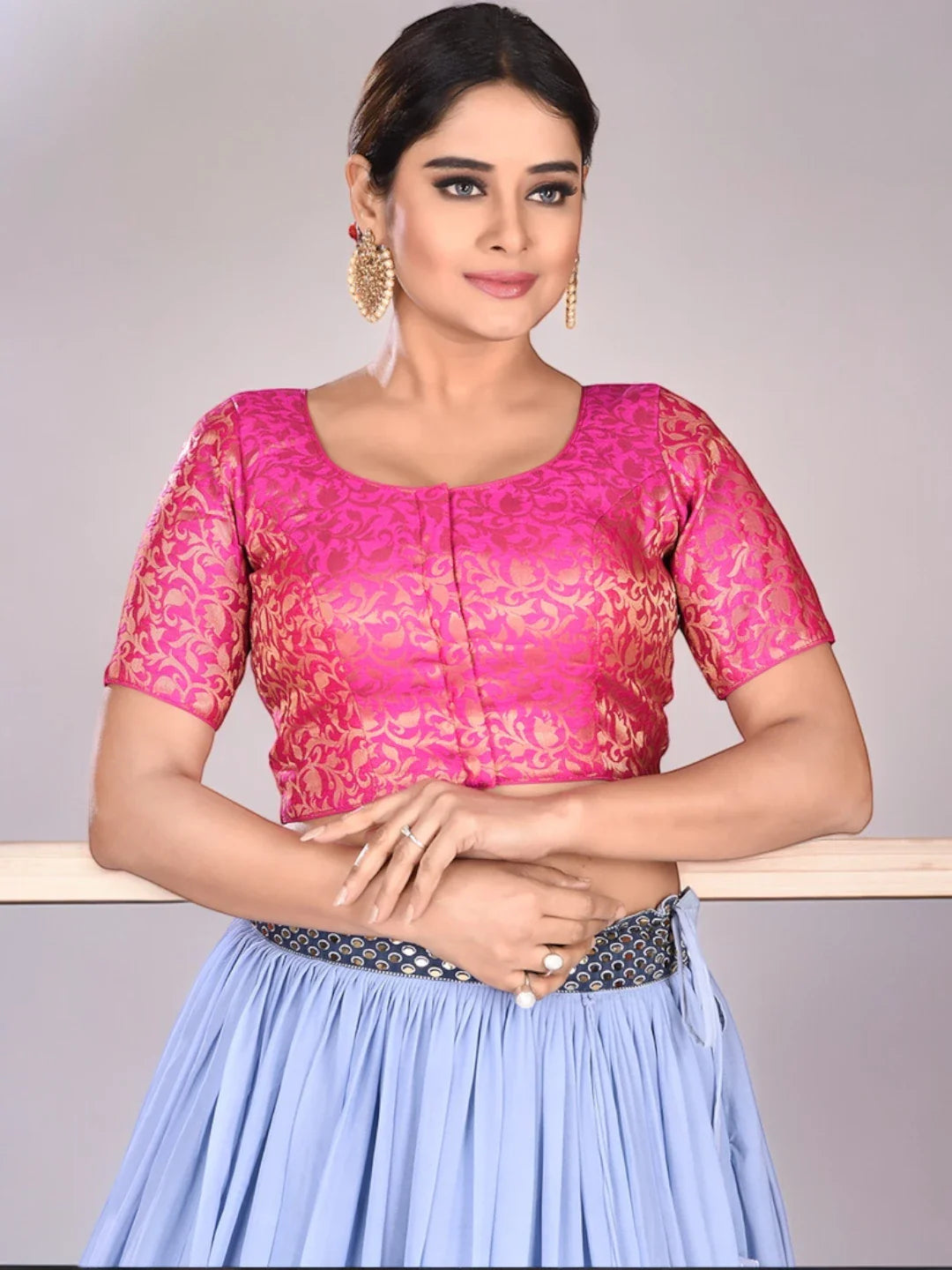 Rani Printed Brocade Blouse