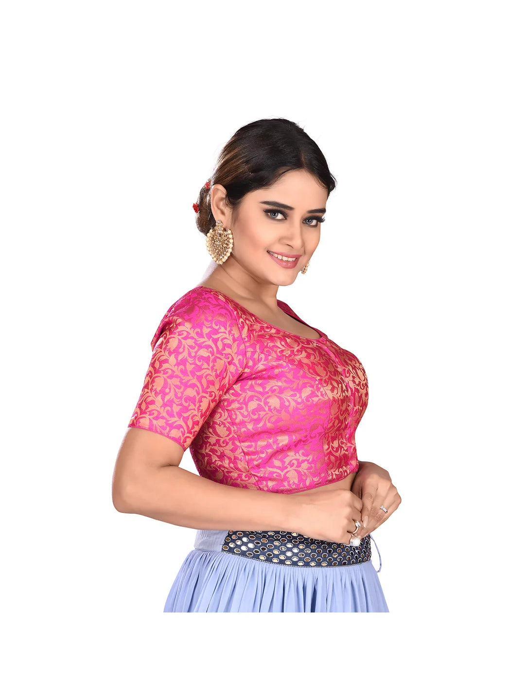 Rani Printed Brocade Blouse