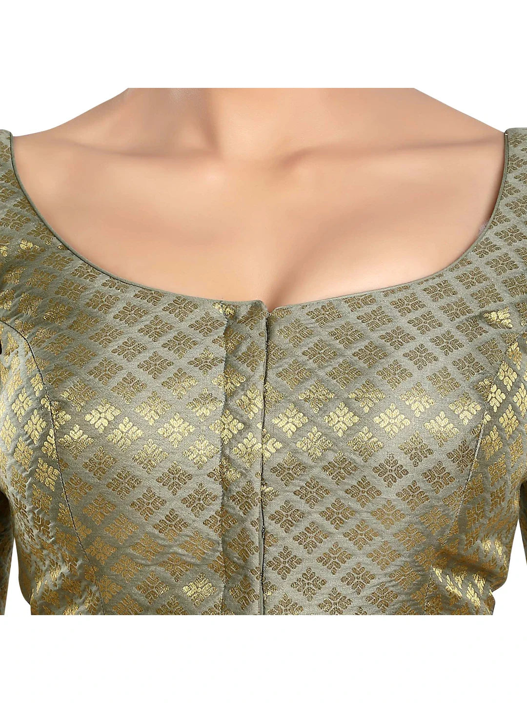 Chic Grey Printed Blouse