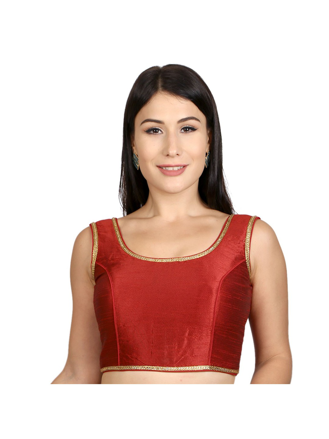 Maroon Silk Elegance