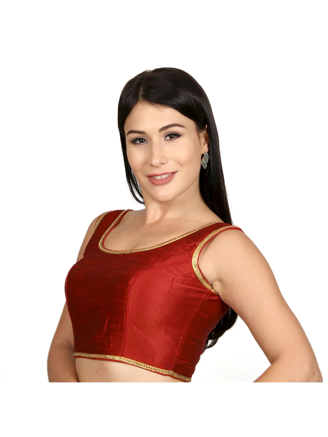 Maroon Silk Elegance