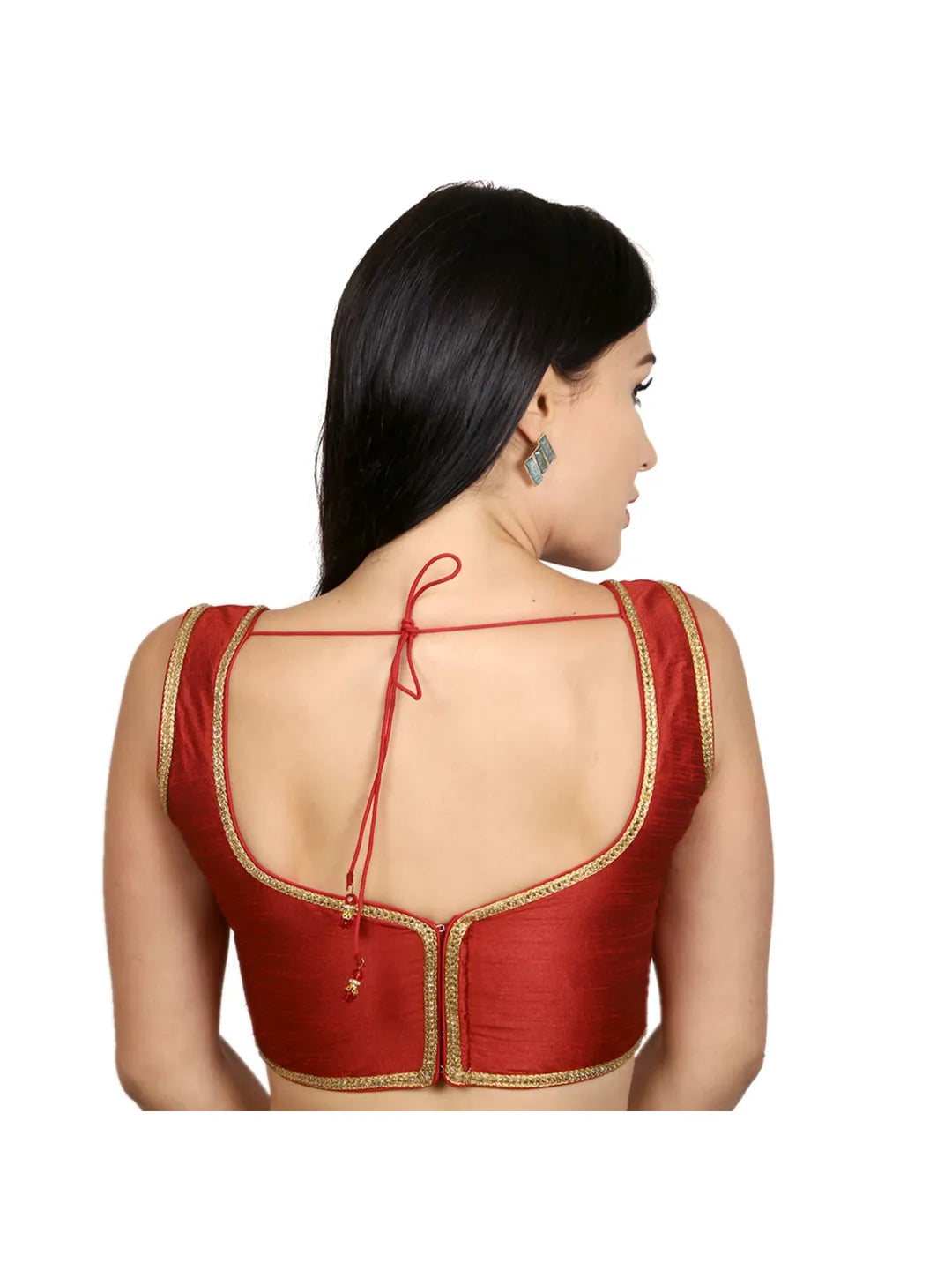 Maroon Silk Elegance