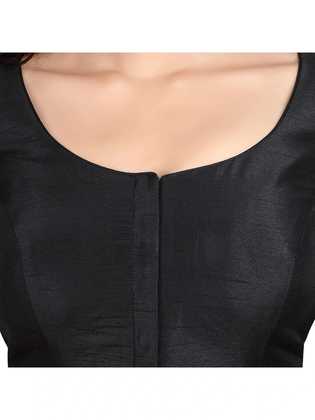 Sleek Black Kora Silk Blouse